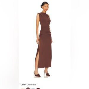Lioness Original Sin Midi Brown Dress size L ( Like new)